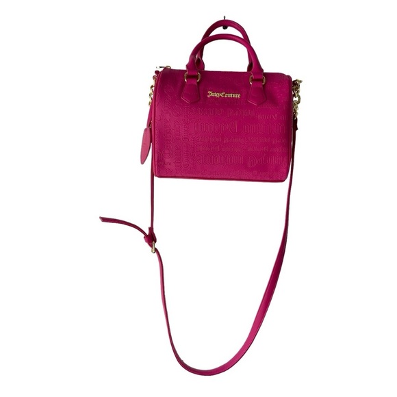 Juicy Couture Speedy bag Hot Pink Crossbody Bag Purse Shoulder Handbag Y2k - Picture 7 of 9